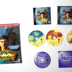 Shenmue Sega Dreamcast 2000 Complete w/ Passport Manual Complete + Stategy Guide